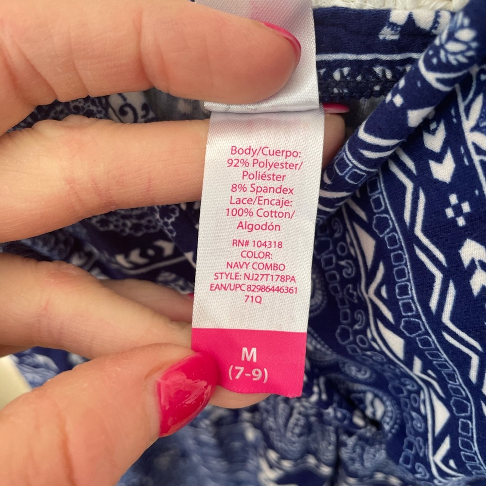 NWOT size medium (7-9) navy No Boundaries dress - Picture 3 of 6